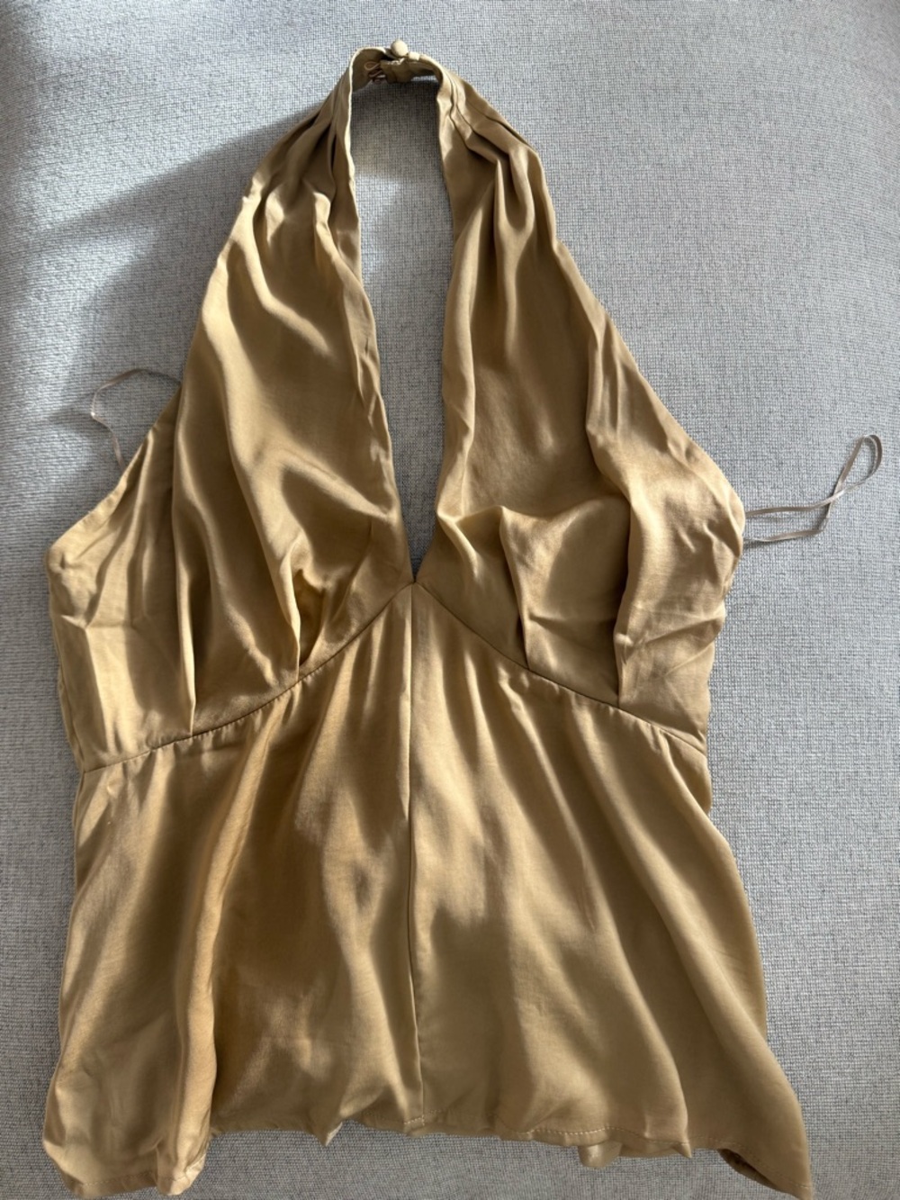Banana Republic Halter Tank Top in Camel Tan